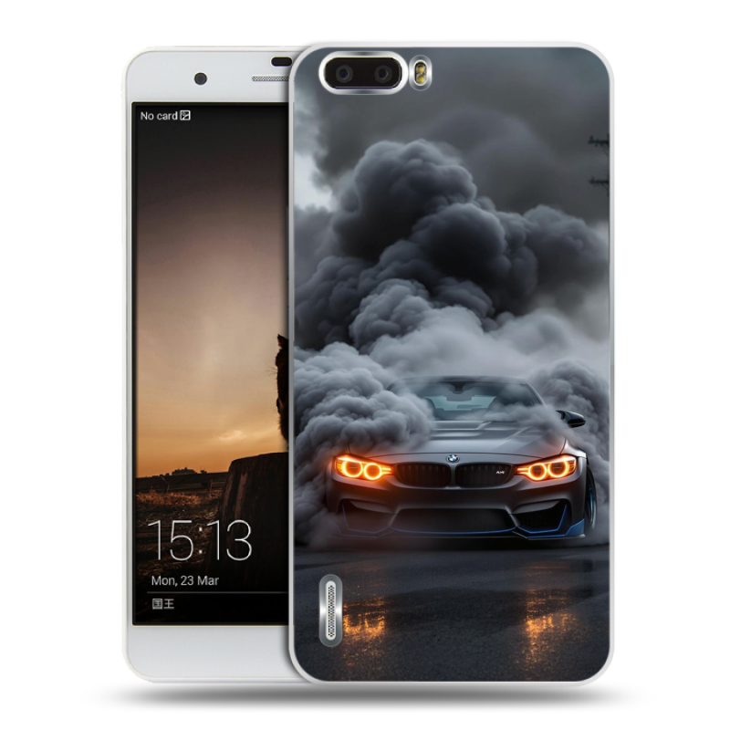 Пластиковый чехол на Huawei Honor 6 Plus с принтом BMW БМВ Пластиковый чехол на Huawei Honor 6 Plus с принтом BMW БМВ
