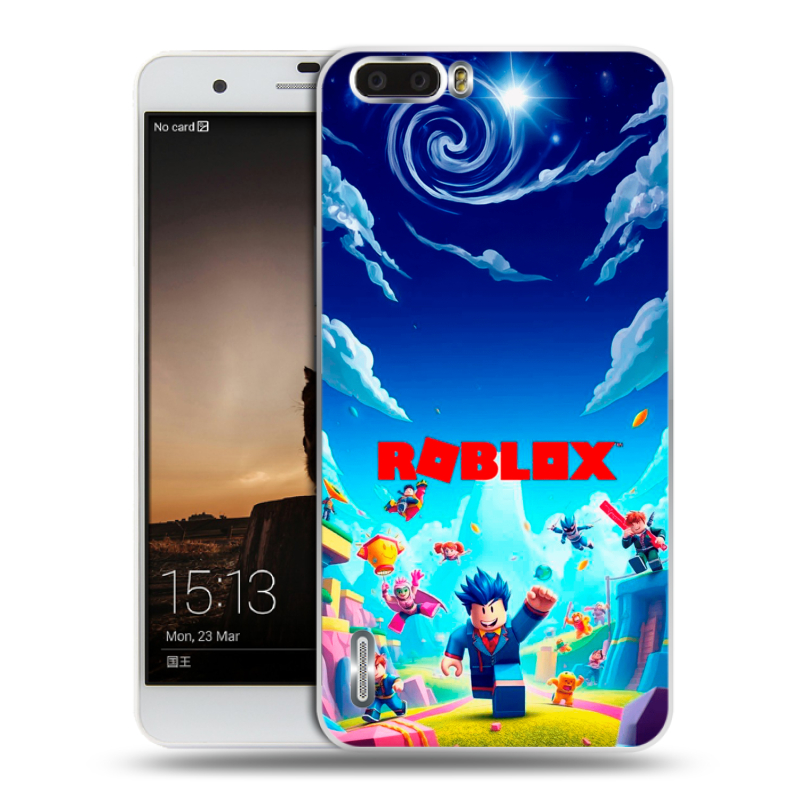 Силиконовый чехол на Huawei Honor 6 Plus с принтом Roblox Роблокс Силиконовый чехол на Huawei Honor 6 Plus с принтом Roblox Роблокс