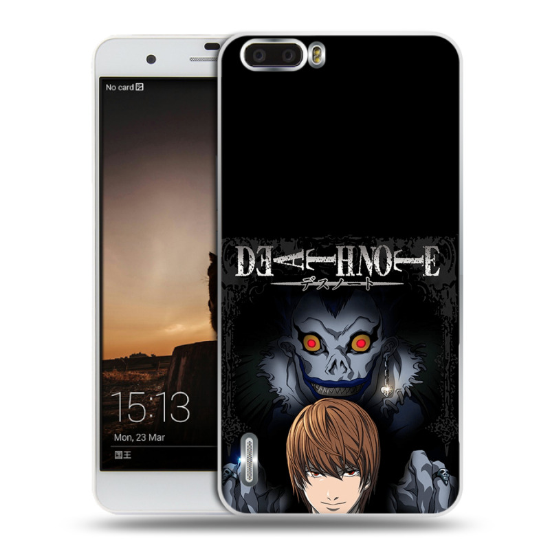 Силиконовый чехол на Huawei Honor 6 Plus с принтом Death note Тетрадь смерти Силиконовый чехол на Huawei Honor 6 Plus с принтом Death note Тетрадь смерти