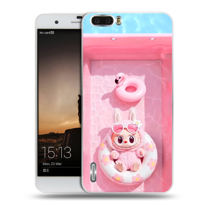 Силиконовый чехол на Huawei Honor 6 Plus с принтом Labubu Лабубу Силиконовый чехол на Huawei Honor 6 Plus с принтом Labubu Лабубу