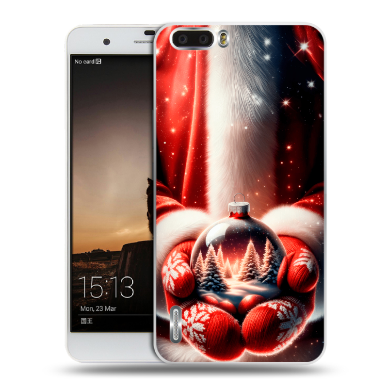 Пластиковый чехол на Huawei Honor 6 Plus с принтом Новый год Пластиковый чехол на Huawei Honor 6 Plus с принтом Новый год