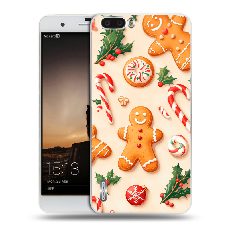 Пластиковый чехол на Huawei Honor 6 Plus с принтом Новый год Пластиковый чехол на Huawei Honor 6 Plus с принтом Новый год
