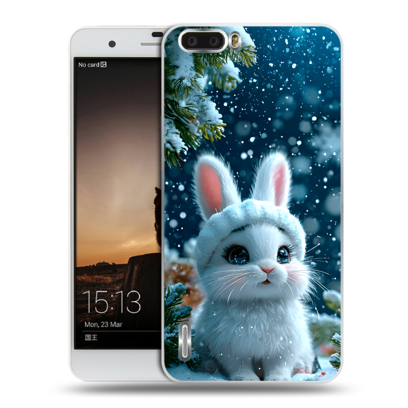 Силиконовый чехол на Huawei Honor 6 Plus с принтом Новый год Силиконовый чехол на Huawei Honor 6 Plus с принтом Новый год