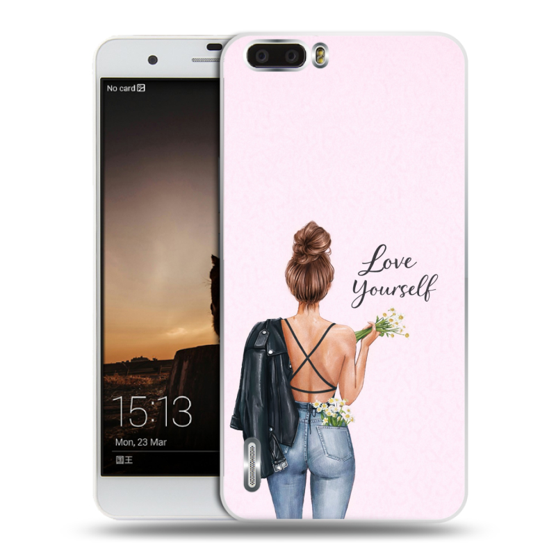 Силиконовый чехол на Huawei Honor 6 Plus с принтом женский Силиконовый чехол на Huawei Honor 6 Plus с принтом женский
