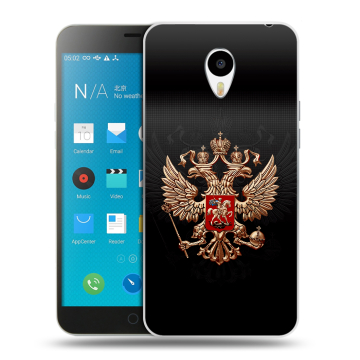 Пластиковый чехол на Meizu M1 Note с принтом Герб России