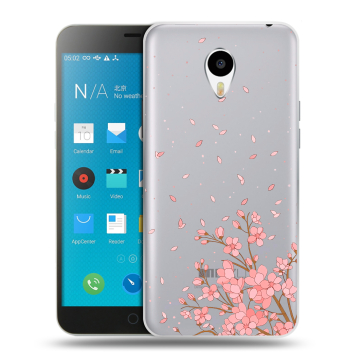 Пластиковый чехол на Meizu M1 Note с принтом Ветка сакуры
