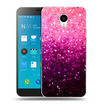 Пластиковый чехол на Meizu M1 Note с принтом Блестки