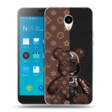 Пластиковый чехол на Meizu M1 Note с принтом Луи робот