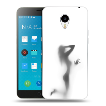 Пластиковый чехол на Meizu M1 Note с принтом Силуэт