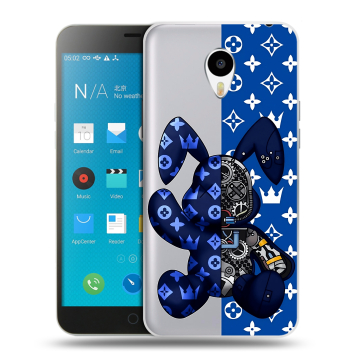 Пластиковый чехол на Meizu M1 Note с принтом Луи робот