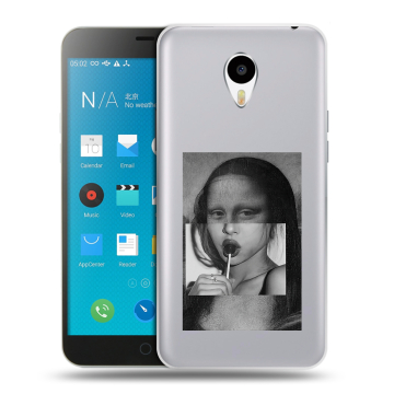 Пластиковый чехол на Meizu M1 Note с принтом Мона Лиза