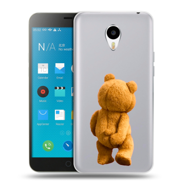 Пластиковый чехол на Meizu M1 Note с принтом Медведь