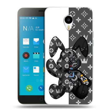 Пластиковый чехол на Meizu M1 Note с принтом Луи робот