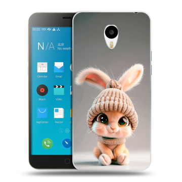 Пластиковый чехол на Meizu M1 Note с принтом Кролик