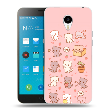 Пластиковый чехол на Meizu M1 Note с принтом Hello Kitty Хелоу Кити