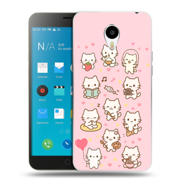 Пластиковый чехол на Meizu M1 Note с принтом Hello Kitty Хелоу Кити