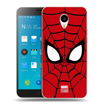 Пластиковый чехол на Meizu M1 Note с принтом человек паук spiderman