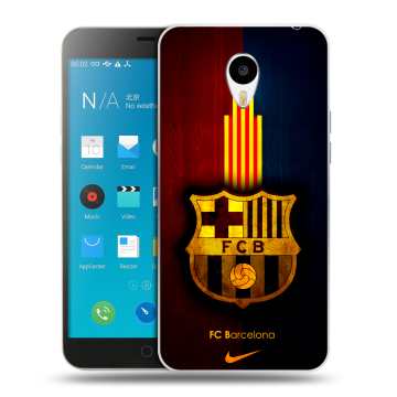Пластиковый чехол на Meizu M1 Note с принтом Барселона Barcelona