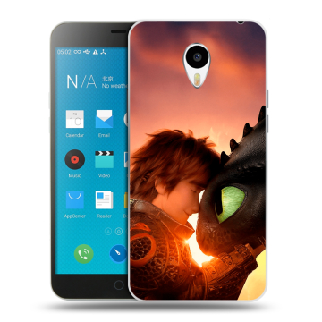 Пластиковый чехол на Meizu M1 Note с принтом Как приручить дракона