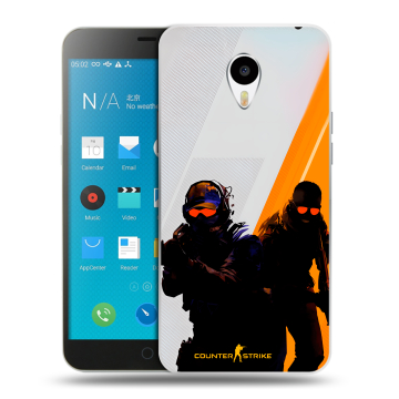 Пластиковый чехол на Meizu M1 Note с принтом Контер страйк Counter strike