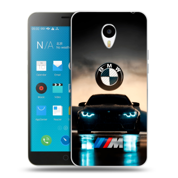 Пластиковый чехол на Meizu M1 Note с принтом БМВ BMW