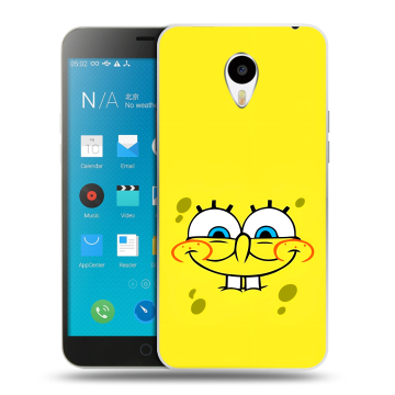 Пластиковый чехол на Meizu M1 Note с принтом спанчбоб спанч боб