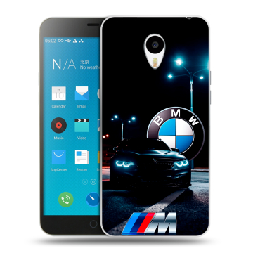 Пластиковый чехол на Meizu M1 Note с принтом БМВ BMW