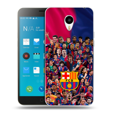 Пластиковый чехол на Meizu M1 Note с принтом Барселона Barcelona