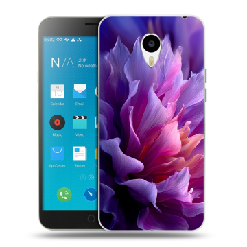 Пластиковый чехол на Meizu M1 Note с принтом женский цветы