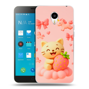 Пластиковый чехол на Meizu M1 Note с принтом для девочек