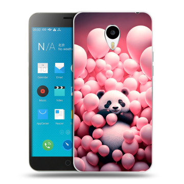 Пластиковый чехол на Meizu M1 Note с принтом Панда