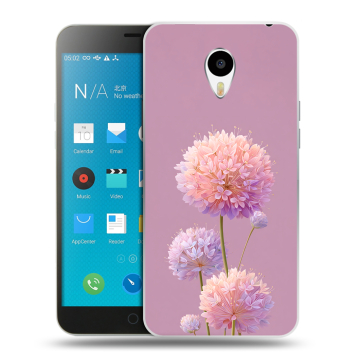 Пластиковый чехол на Meizu M1 Note с принтом Цветы
