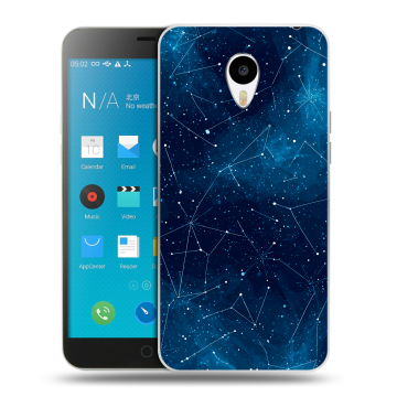 Пластиковый чехол на Meizu M1 Note с принтом Космос звезды