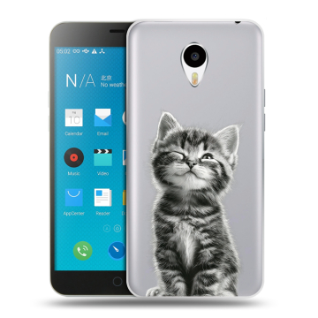 Пластиковый чехол на Meizu M1 Note с принтом Котенок