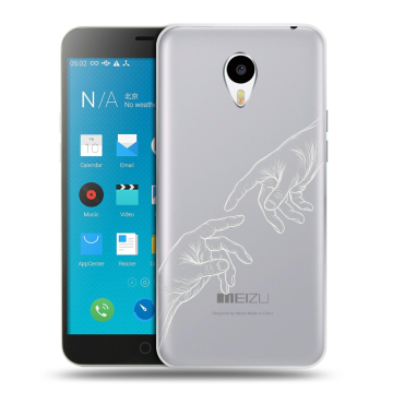 Пластиковый чехол на Meizu M1 Note с принтом Сотворение мира