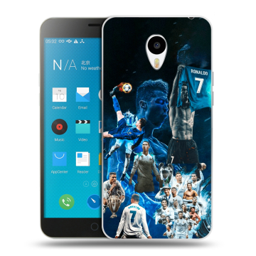 Пластиковый чехол на Meizu M1 Note с принтом Реал Роналдо