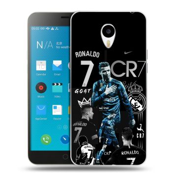 Пластиковый чехол на Meizu M1 Note с принтом Реал Роналдо