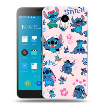 Пластиковый чехол на Meizu M1 Note с принтом Лило и Стич