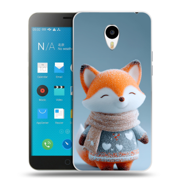 Пластиковый чехол на Meizu M1 Note с принтом Лиса