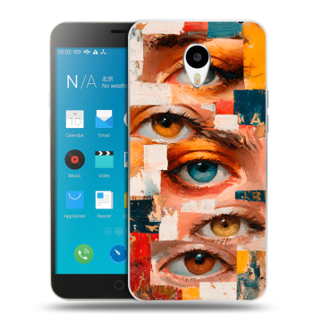 Пластиковый чехол на Meizu M1 Note с принтом Модный принт