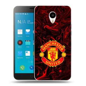 Пластиковый чехол на Meizu M1 Note с принтом Manchester United