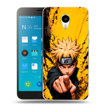 Пластиковый чехол на Meizu M1 Note с принтом Naruto Наруто