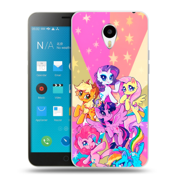 Пластиковый чехол на Meizu M1 Note с принтом My little pony Дружба чудо