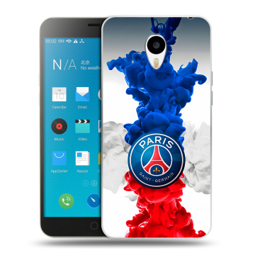 Пластиковый чехол на Meizu M1 Note с принтом PSG ПСЖ