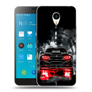 Пластиковый чехол на Meizu M1 Note с принтом BMW БМВ