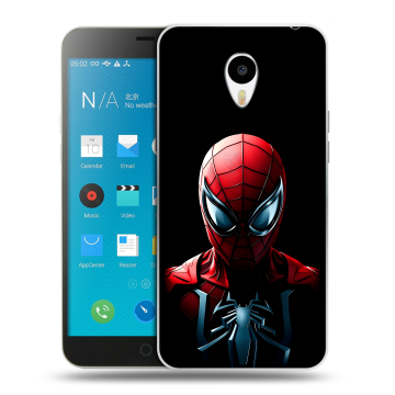 Пластиковый чехол на Meizu M1 Note с принтом Spiderman Человек паук