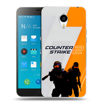 Пластиковый чехол на Meizu M1 Note с принтом Counter Strike