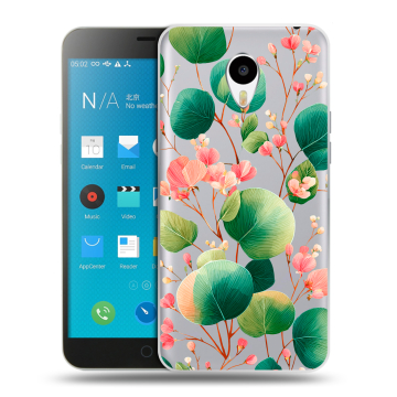 Пластиковый чехол на Meizu M1 Note с принтом женский