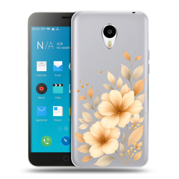 Пластиковый чехол на Meizu M1 Note с принтом для девушки