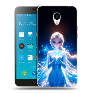 Пластиковый чехол на Meizu M1 Note с принтом Холодное сердце Frozen
